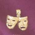 Comedy and Tragedy 6095 2.1 grams 14 Kt. Gold